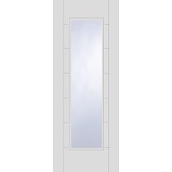 Corsica White Internal Door with Clear Glass (primed)